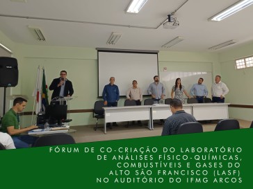 Reunião para Co-criação do Laboratório de Análises Físico-Químicas, Combustíveis e Gases do Alto São Francisco (LASF)